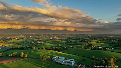 Sunset Shelf Cloud By Drone - Cookstown, September 25th 2020